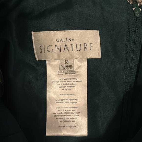 David’s Bridal junior bridesmaids dress size 18, worn once. Juniper - Picture 3 of 4